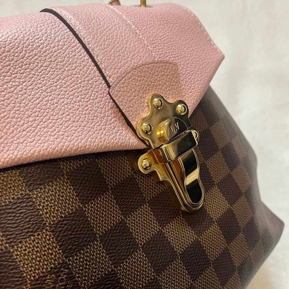 Louis Vuitton Clapton backpack Mongolian pink color